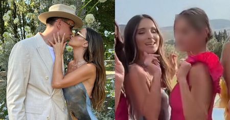 Marina i Wojciech Szczęśni też DOTARLI na ślub Lewandowskich. Łuczenko zdążyła nawet nagrać TikToka. Zabawny? (WIDEO)