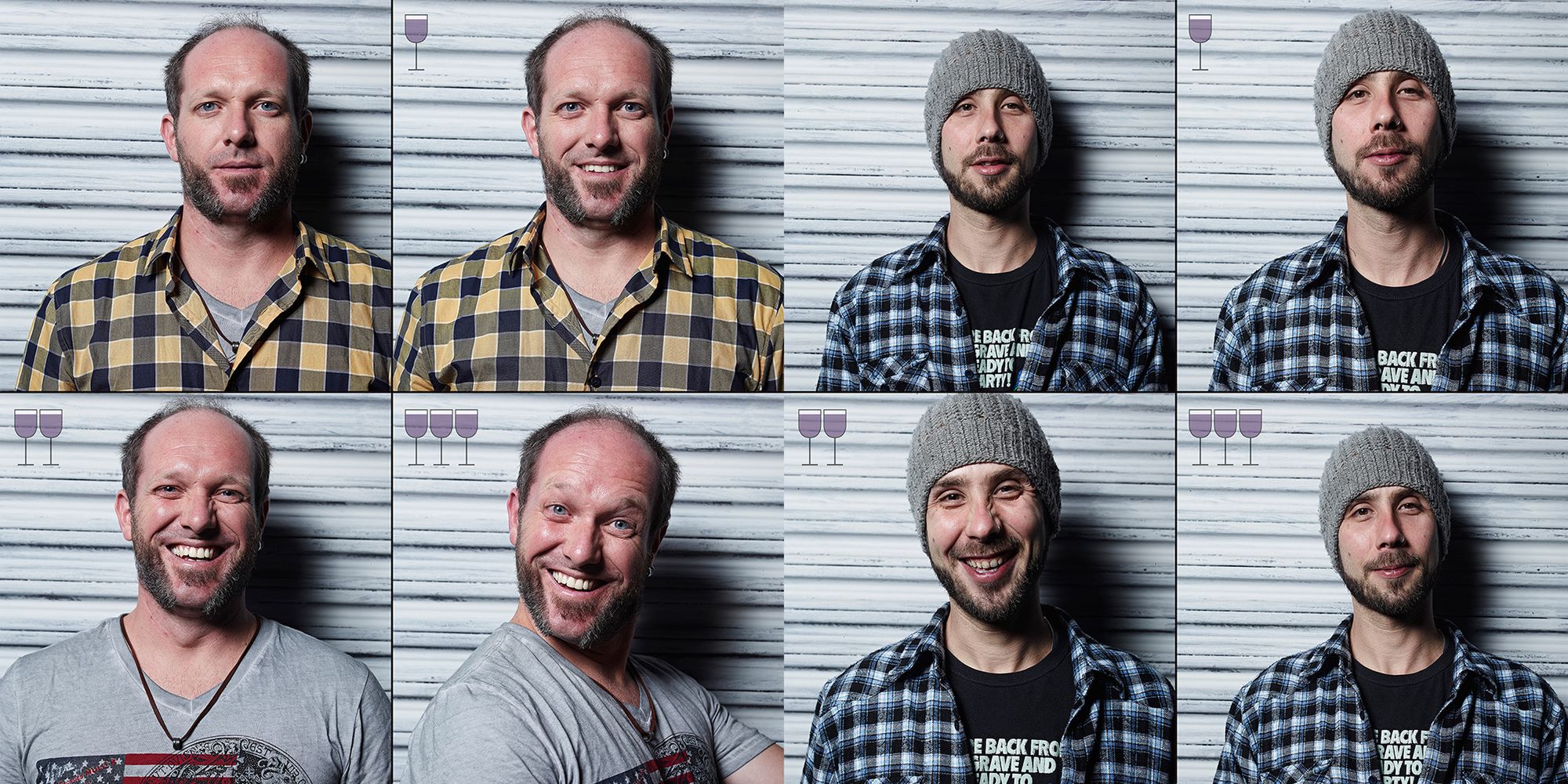 Zastanawialiście się kiedyś jak wyglądacie po 1, 2 i 3 lampkach wina? 3