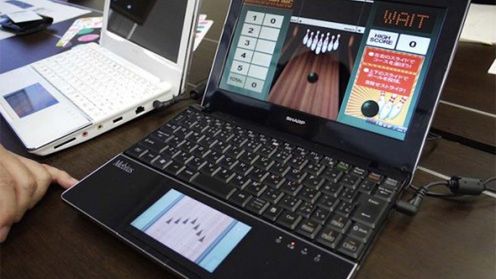 Sharp Mebius PC-NJ70A - pierwszy netbook z trackpadem LCD! 1