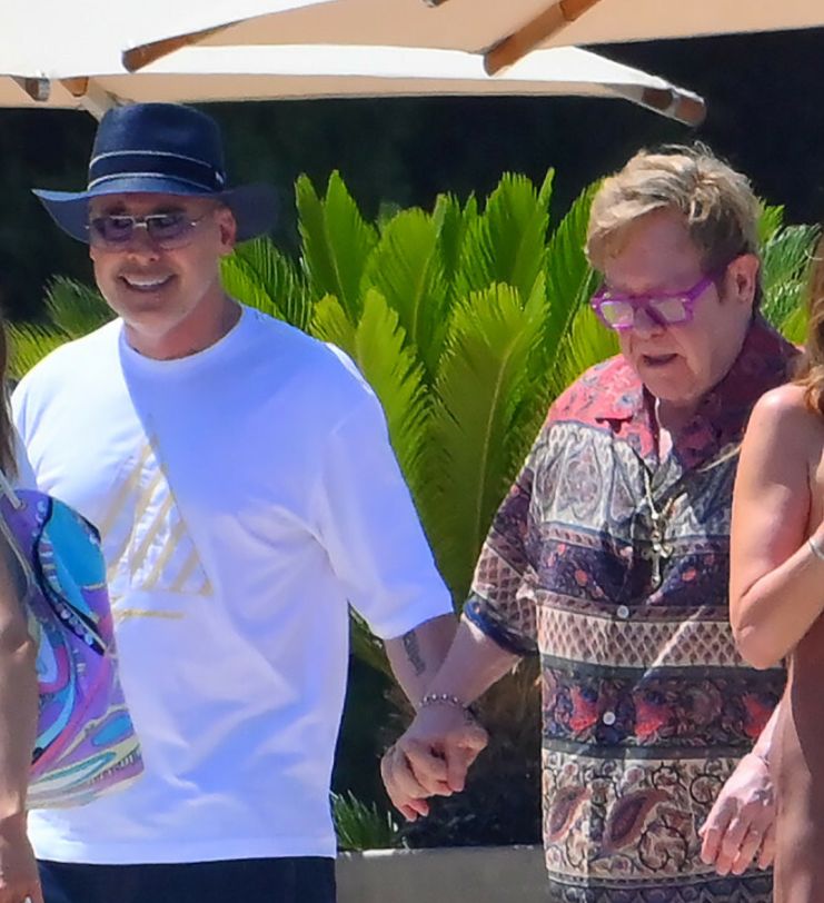 Elton John z mężem w Cannes