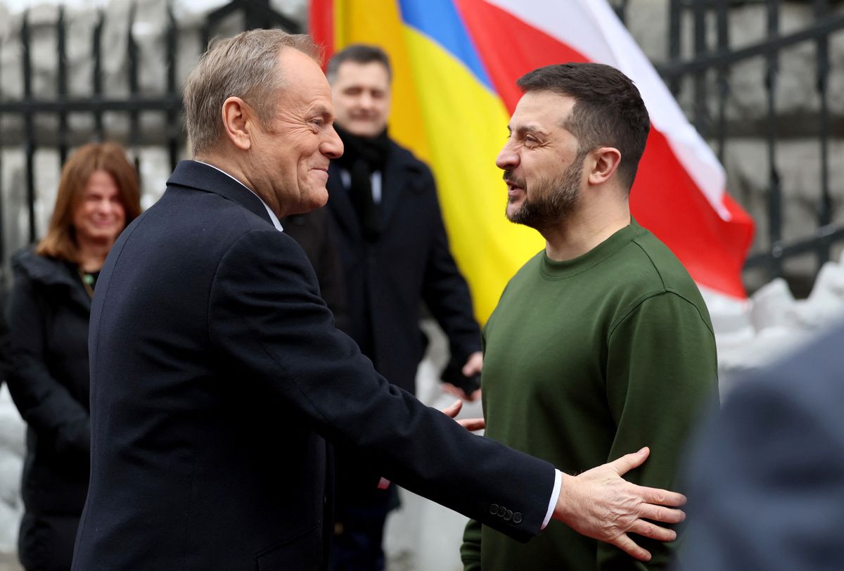 Tusk i Zełenski spotkali się w Kijowie