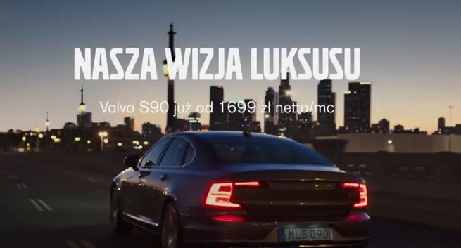 „Nasza wizja luksusu” - Arkadiusz Jakubik lektorem w reklamie Volvo S90 (wideo)