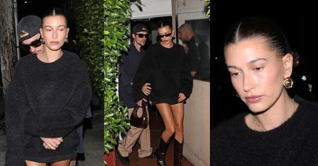Justin Bieber próbuje obejmować POSĘPNĄ Hailey Bieber, wracając z romantycznej kolacji (ZDJĘCIA)