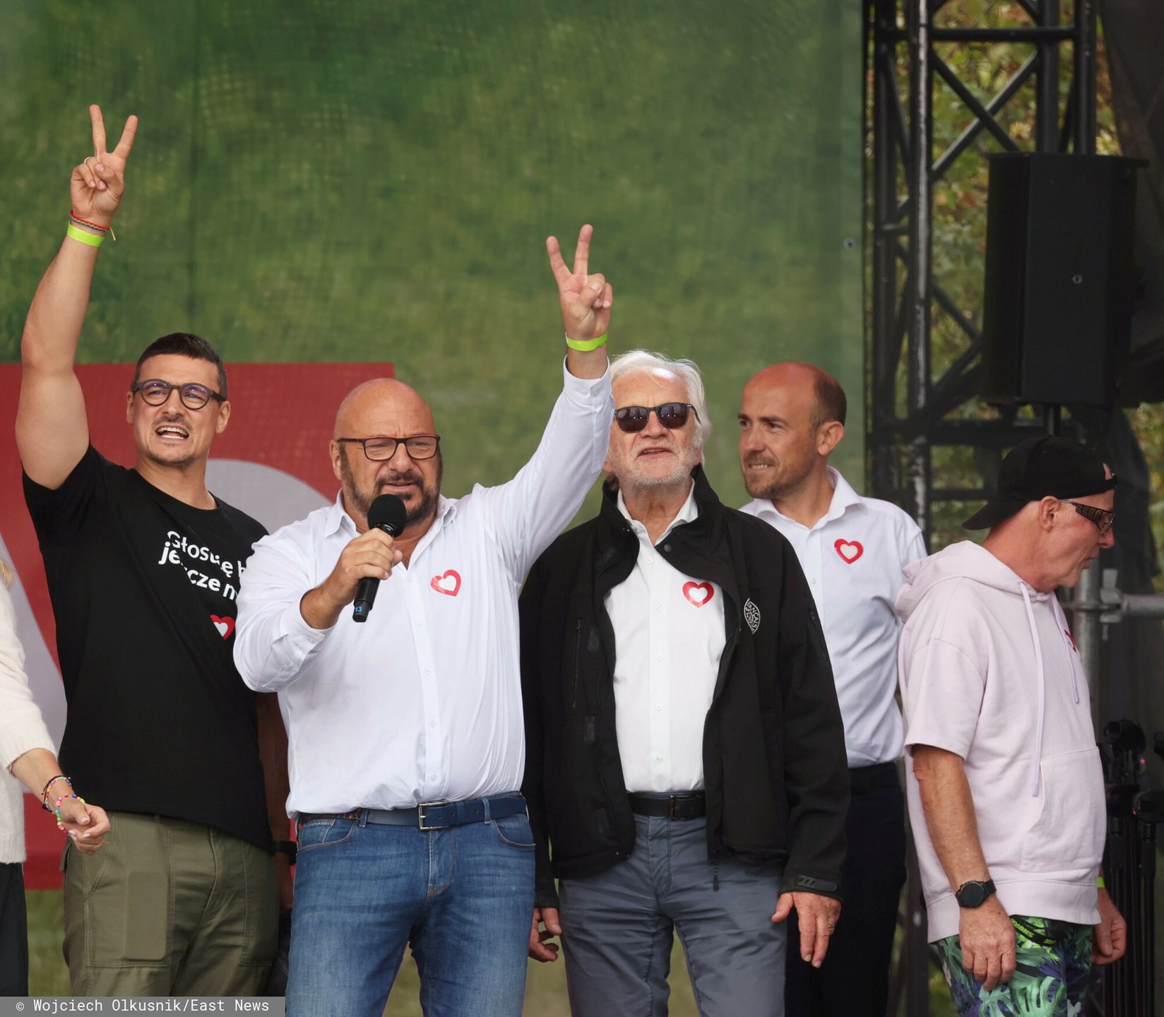 Piotr Gąsowski podczas Marszu Miliona Serc
