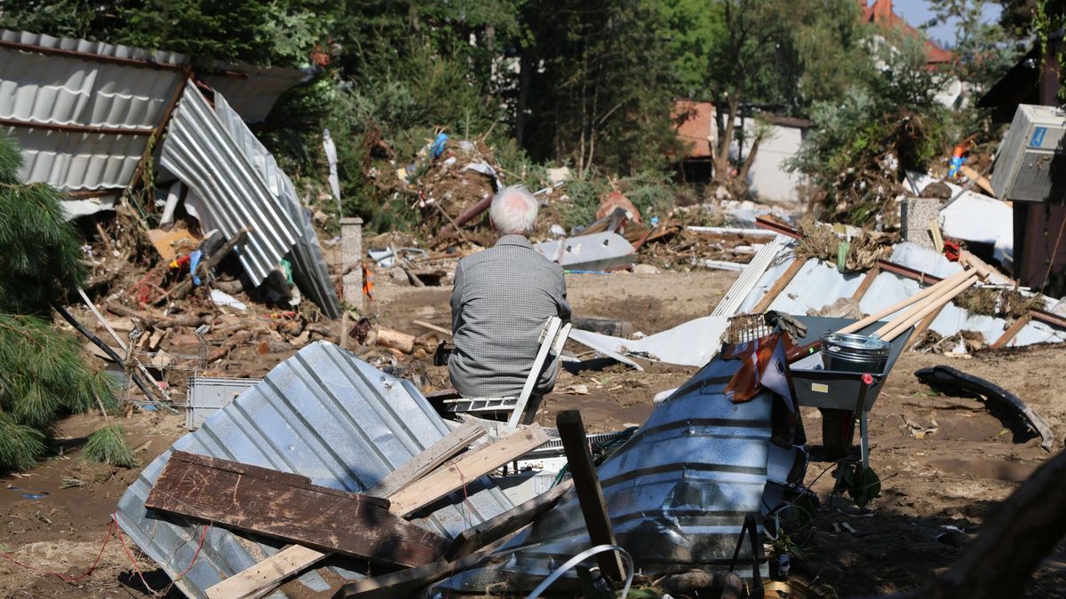 Stronie Śląskie po przejściu fali powodziowej