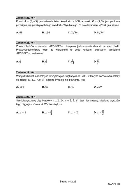 Matura z matematyki 2021. Arkusze CKE na poziomie podstawowym. 