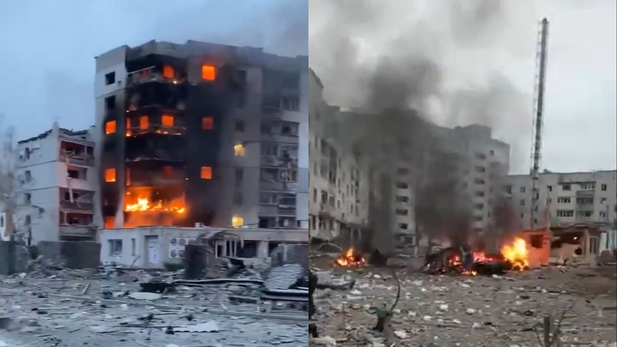 Wieś Borodzianka została zbombardowana 