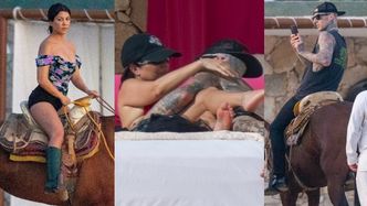 Zakochani Kourtney Kardashian i Travis Barker MIGDALĄ SIĘ I JEŻDŻĄ KONNO w Meksyku (ZDJĘCIA)