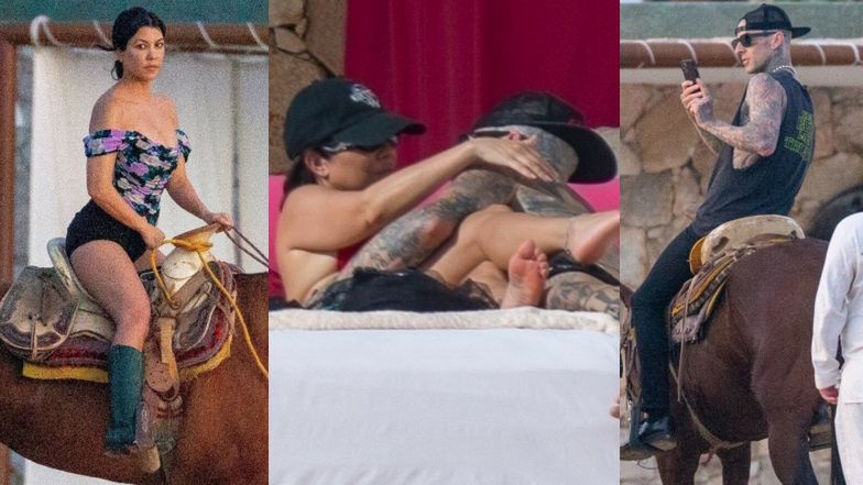 Zakochani Kourtney Kardashian i Travis Barker MIGDALĄ SIĘ I JEŻDŻĄ KONNO w Meksyku (ZDJĘCIA)