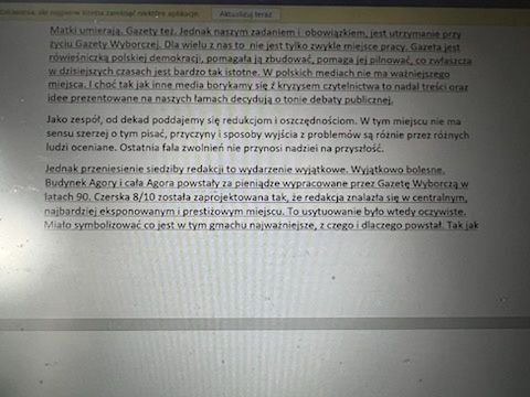 List Wojciecha Czuchnowskiego do zarządu. 