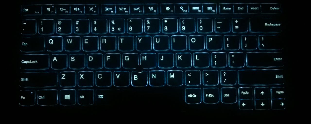 Lenovo ThinkPad X1 Carbon - podświetlenie klawiatury