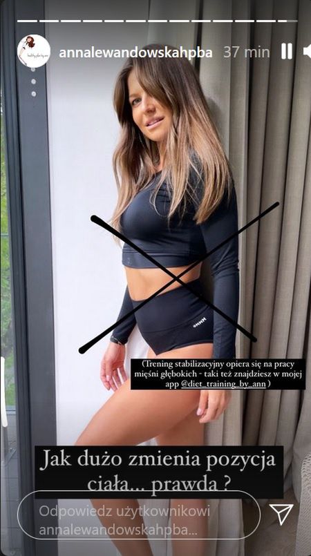 Anna Lewandowska namawia wszystkich do odpowiednich ćwiczeń