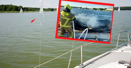 Dramat na Zalewie Szczecińskim. Na motorówce wybuchł silnik