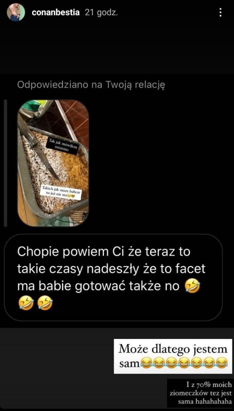 Conanek Kaźmierski ocenia zdolności kulinarne współczesnych kobiet