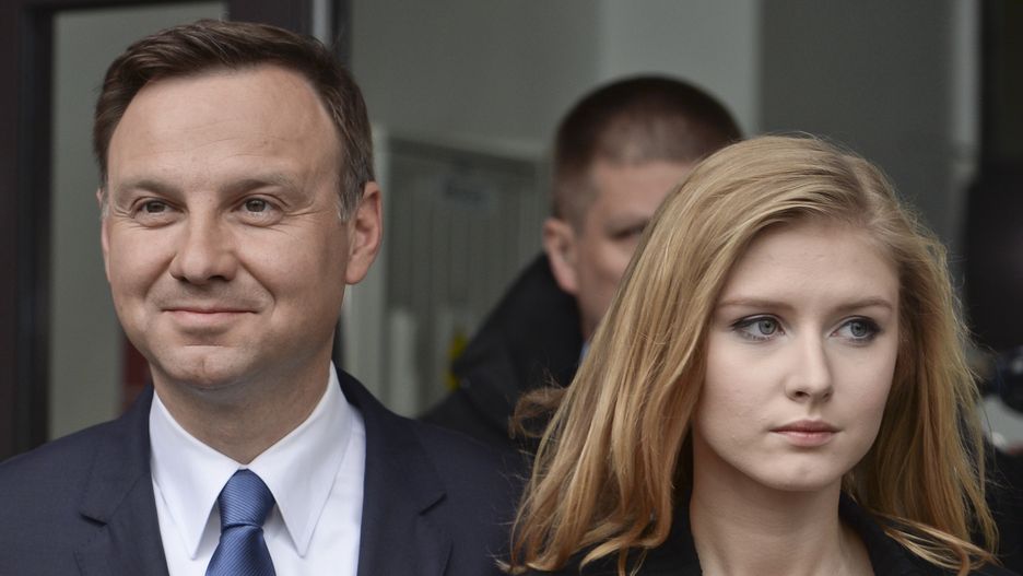 Andrzej Duda z córką Kingą