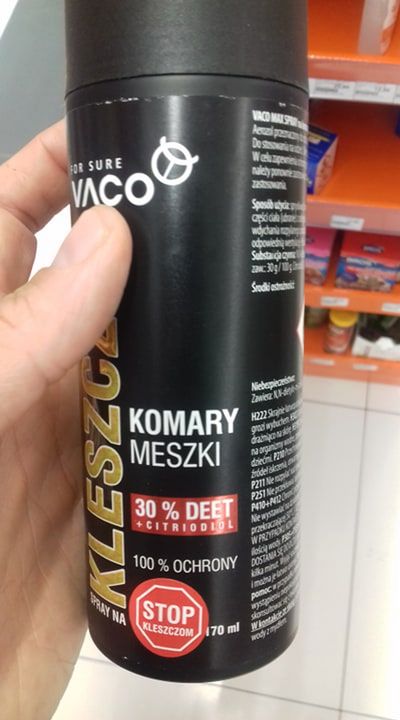 DEET jest najskuteczniejszą i najbardziej rozpowszechnioną substancją odstraszającą komary