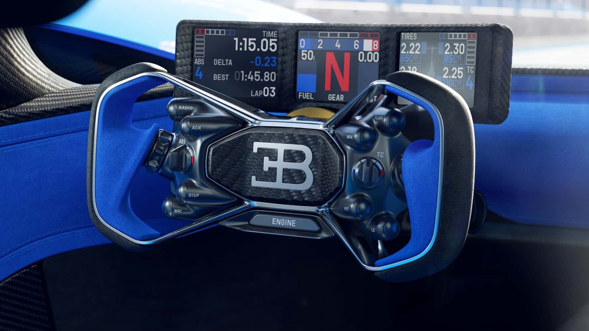 Wnętrze Bugatti Bolide