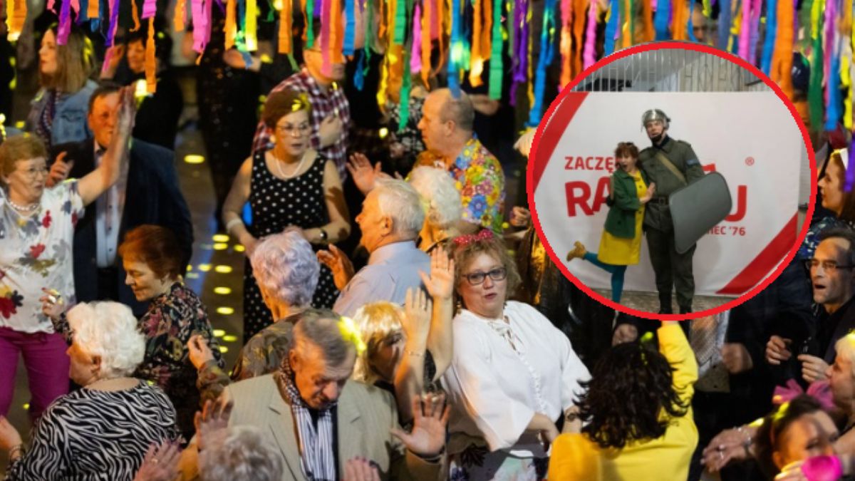 Potańcówka w stylu PRL wywołała burzę