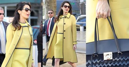 Ciężarna Amal Clooney w stylizacji za 25 tysięcy