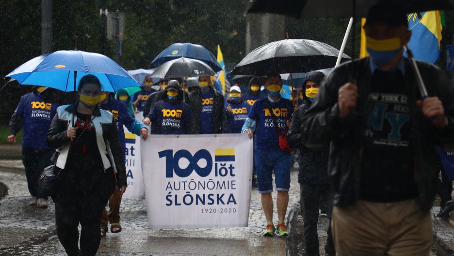 Marsz Autonomii Śląska przeszedł przez Katowice. Ograniczona liczba uczestników