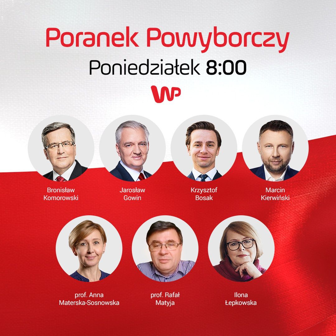 Wyniki wyborów 2020. "Poranek powyborczy" w Wirtualnej Polsce