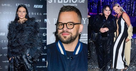 Skromne grono gwiazd na pokazie Gosi Baczyńskiej: pierzasta Joanna Horodyńska, Michał Piróg, dawno niewidziana Maria Sadowska... (ZDJĘCIA)