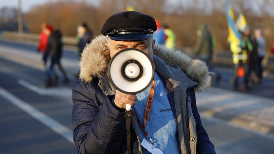 Protest przeciwko budowie S11 pod Lublińcem