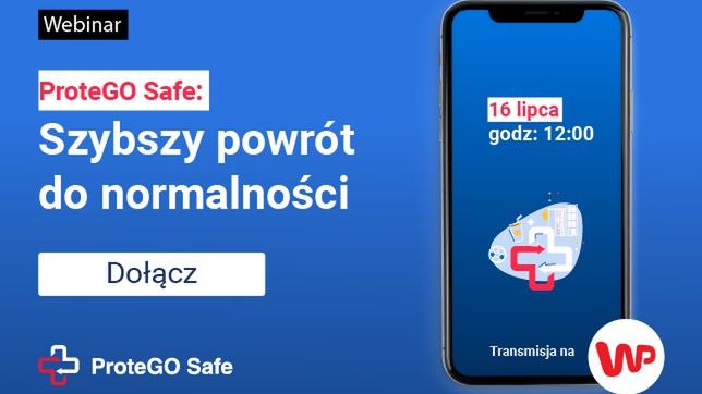 Chcesz wiedzieć więcej o funkcjonowaniu aplikacji, jej zabezpieczeniach czy możliwościach współpracy przy jej rozwoju?   Dołącz do webinaru ProteGO Safe: Szybszy powrót do normalności już 16 lipca o godz. 12 na stronie głównej Wirtualnej Polski