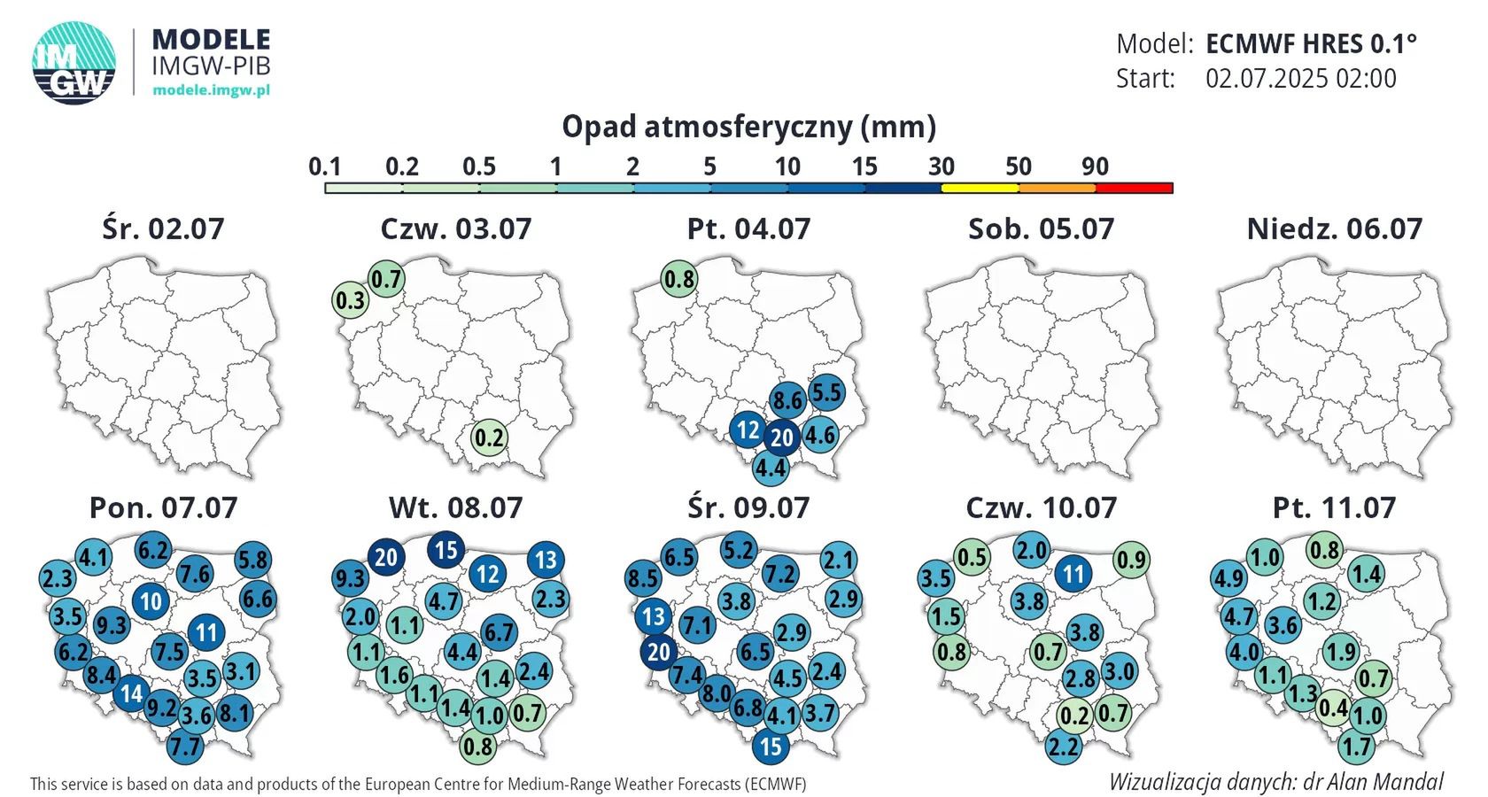 W przyszłym tygodniu ma być deszczowo.
