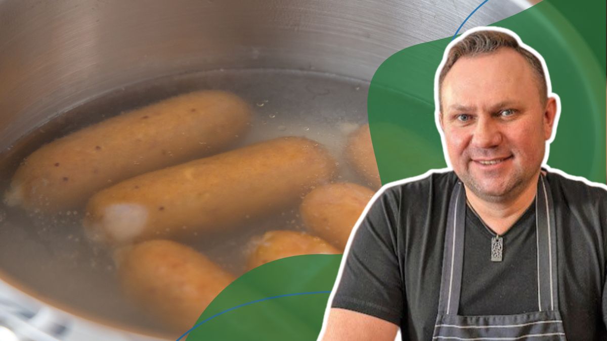 Tomasz Strzelczyk dzieli się trikiem na parówki