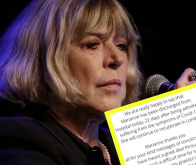 Nowe informacje na temat zdrowia Marianne Faithfull. Była w bardzo złym stanie