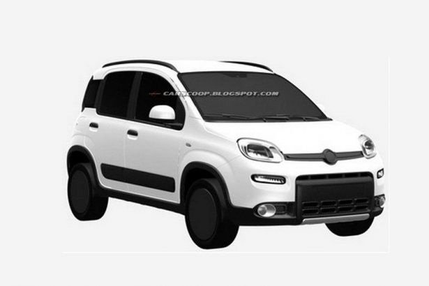 Fiat Panda 4x4 - wyciekły szkice patentowe