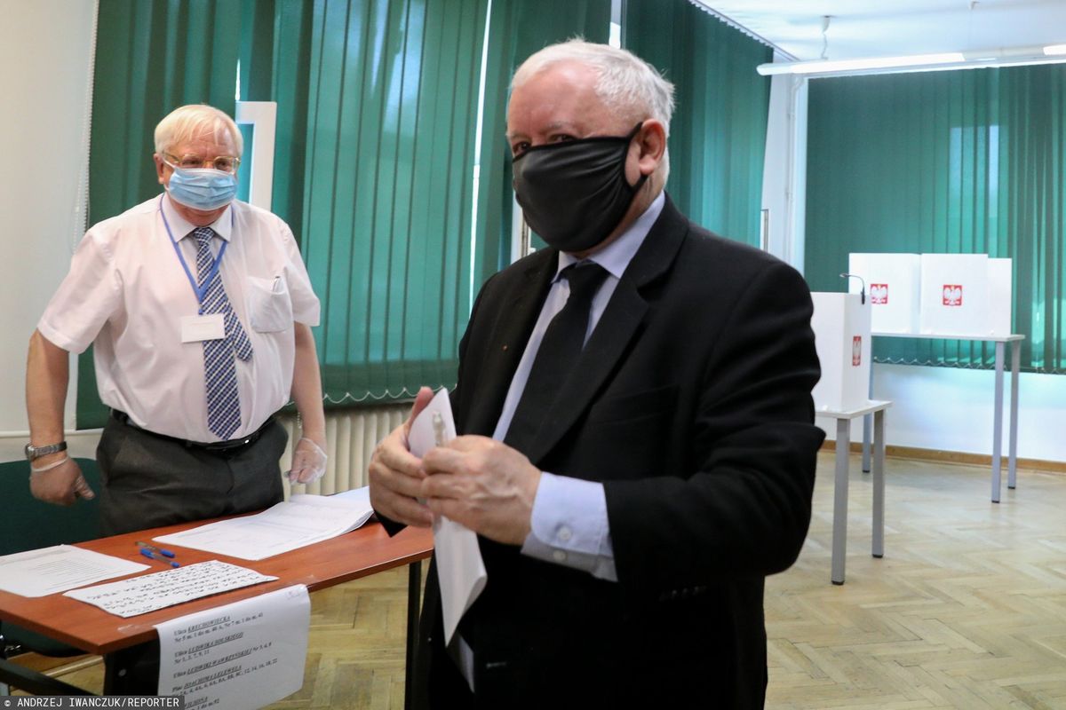 Wieczór wyborczy. Prezes Jarosław Kaczyński pojechał na Jasną Górę