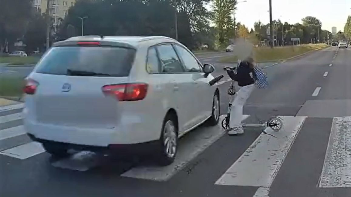 Dziewczynka cudem uniknęła potrącenia 