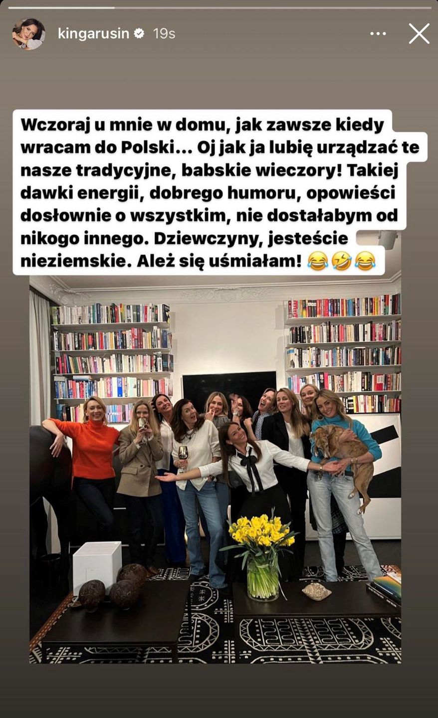 Kinga Rusin chwali się "babskim wieczorem" ze znanymi koleżankami