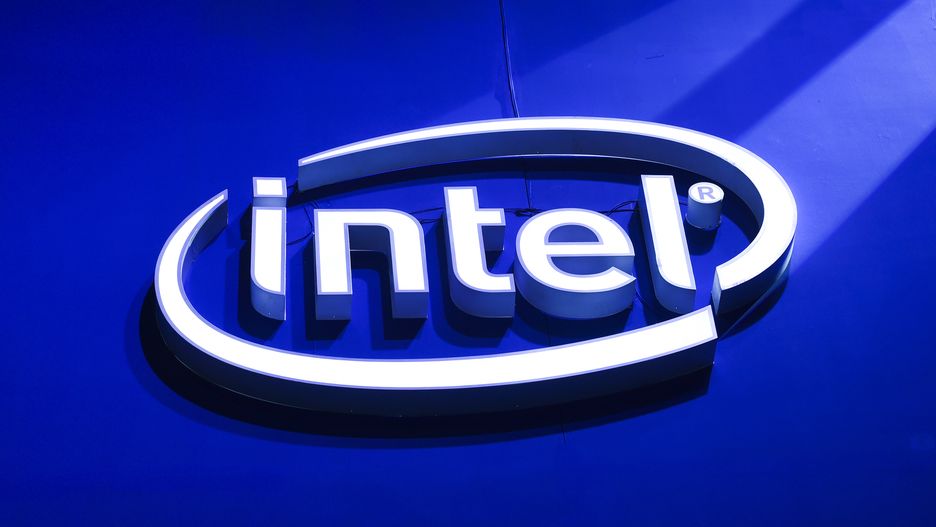 The logo of Intel Corporation at the Thailand Game Show 2019 in Bangkok, Thailand. 26 October, 2019. (Photo by Anusak Laowilas/NurPhoto via Getty Images)