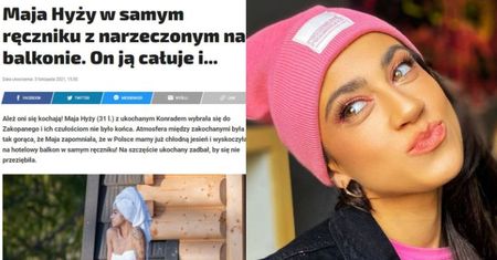 Fotograf "Faktu" "przyłapał" Maję Hyży w samym ręczniku na balkonie. Zwierzyła mu się, czy planuje ślub... Przypadek?