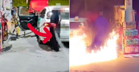 Podpalił stację paliw. Nagranie z Wrocławia