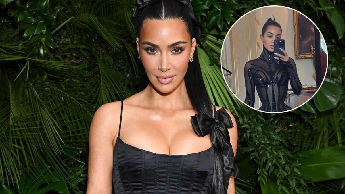 Kim Kardashian zapozowała w obcisłym stroju