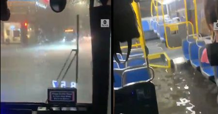 Nowy Jork pod wodą. Opublikowano dramatyczne nagranie z autobusu