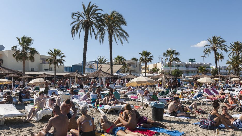 Platja d'En Bossa na Ibizie