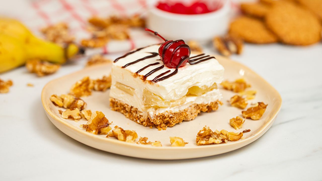 Schneller Genuss: Kuchen ohne Backen mit Bananen und Ananas