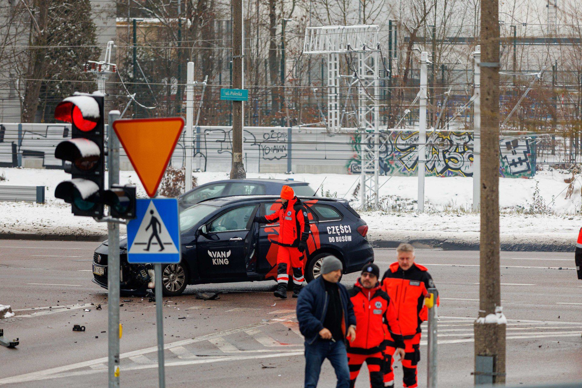 Kolizja na ulicy Botanicznej w Białymstoku