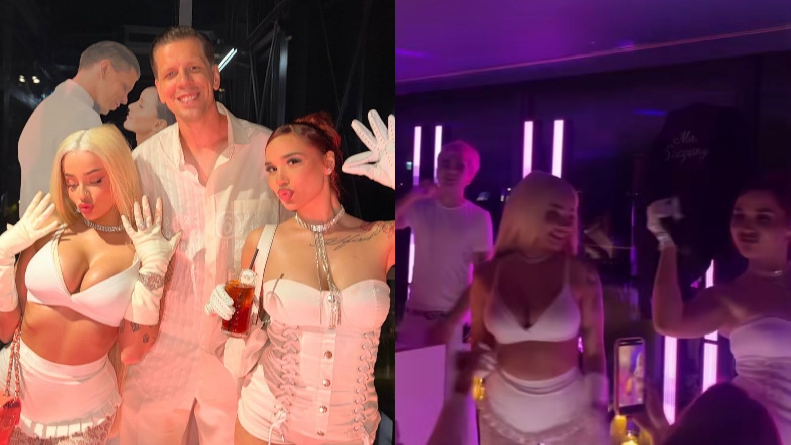 Fagata i Natalisa zagrały na afterparty Szczęsnych. Mata za konsolą