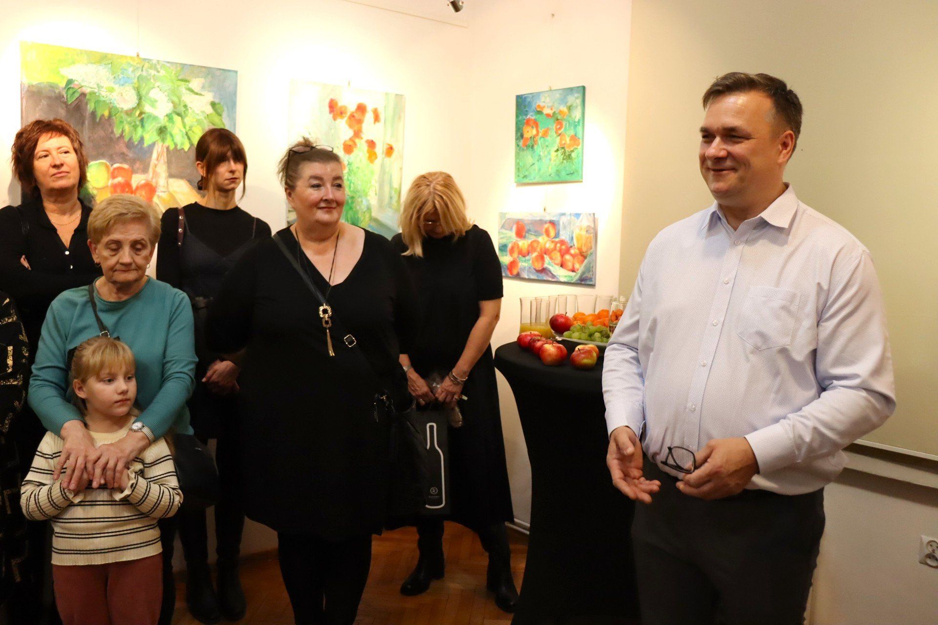 Wernisaż Janusza Jankowskiego w Domu Kultury w Łęczycy