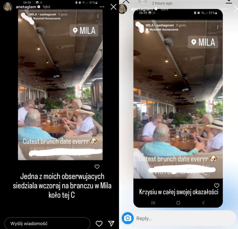 Aneta Glam uderza w Caroline Derpienski i jej ukochanego