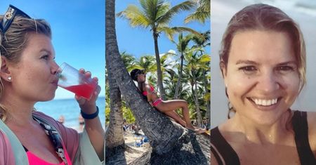 Marta Manowska w różowym bikini opala się na palmie i cytuje Matę (ZDJĘCIA)