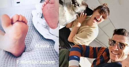 Lewandowscy świętują pierwszy miesiąc życia Laury i snują plany na przyszłość: "Kiedyś będziemy mieć PIESKA" (FOTO)