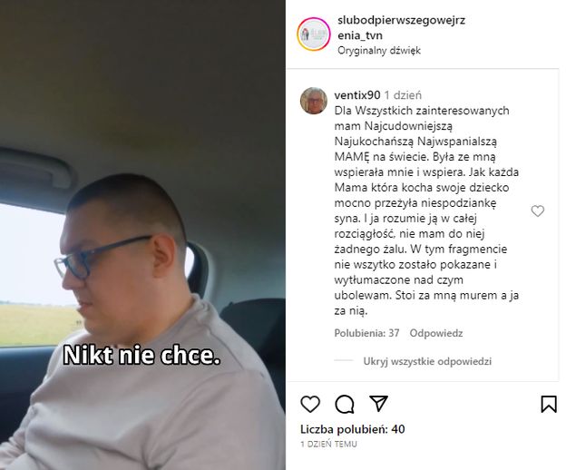 Krzysztof ze "Ślubu od pierwszego wejrzenia" zarzuca produkcji MANIPULACJĘ. Poszło o reakcję jego mamy. Wspomniał też o ŻONIE...