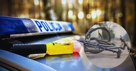 4 promile na rowerze. Niebezpieczna jazda zakończona upadkiem i mandatem